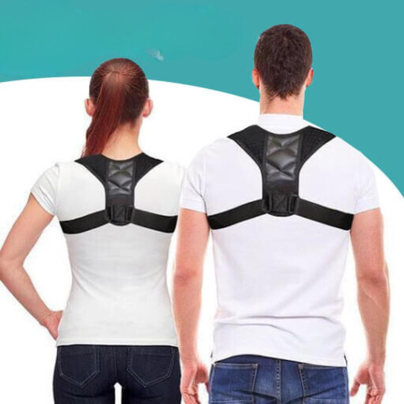 "Stilvolles Rückenstützkorsett für bessere Haltung und Schmerzlinderung, unauffällig tragbar, atmungsaktiv und verstellbar."