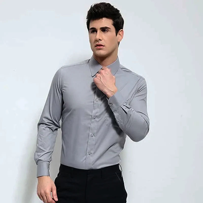 "Vielseitiges Herren Langarmhemd Samuel, klassisches Design, bequeme Passform, dezente Farben, perfekt für jeden Anlass"