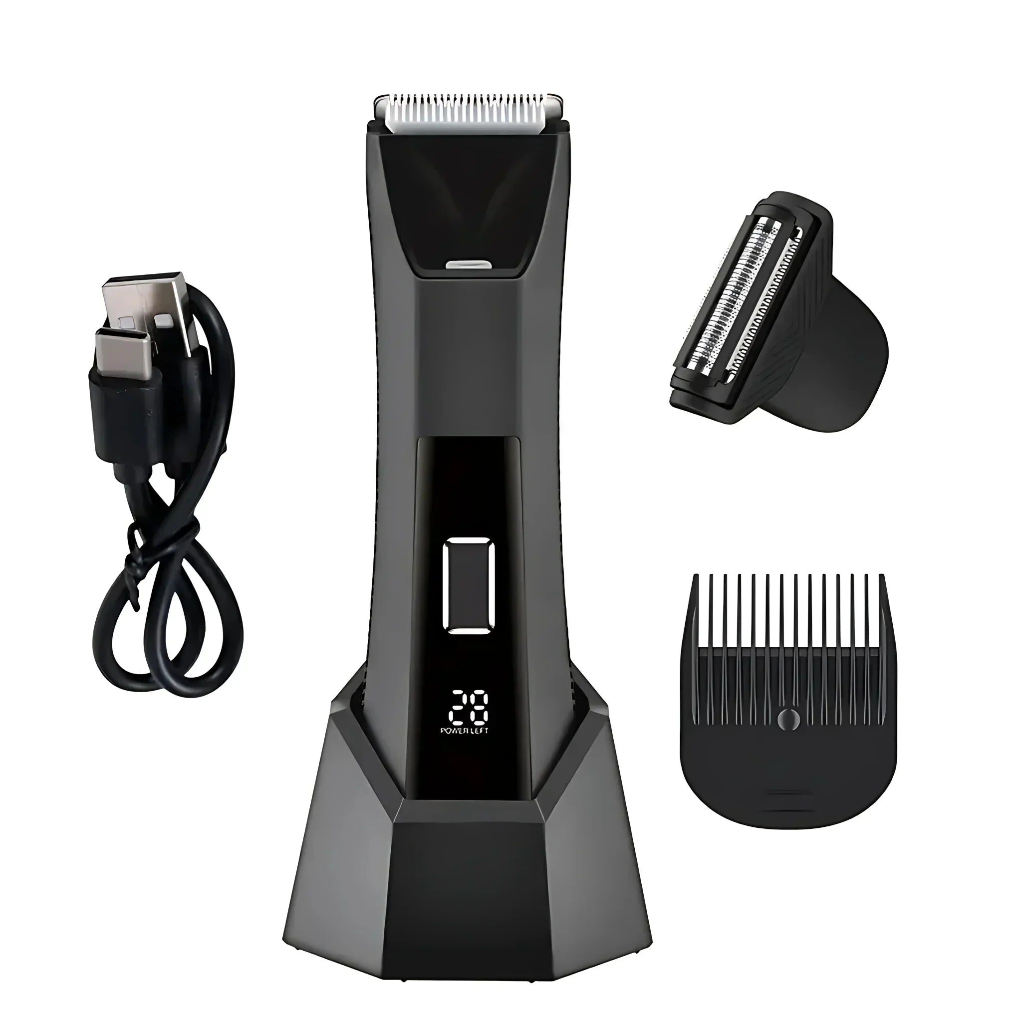 Vanntett trimmer for menn med dobbeltblad