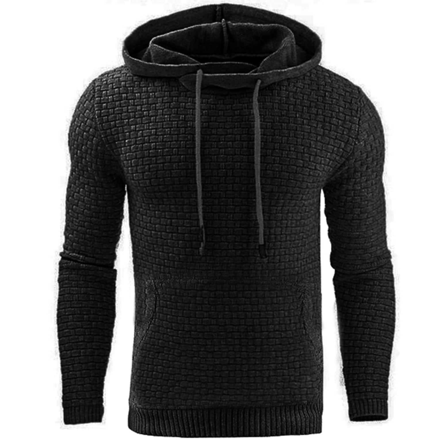 Stilig herrehettegenser for menn. Komfortabel hoodie med frontlomme, perfekt for fritid og streetwear.