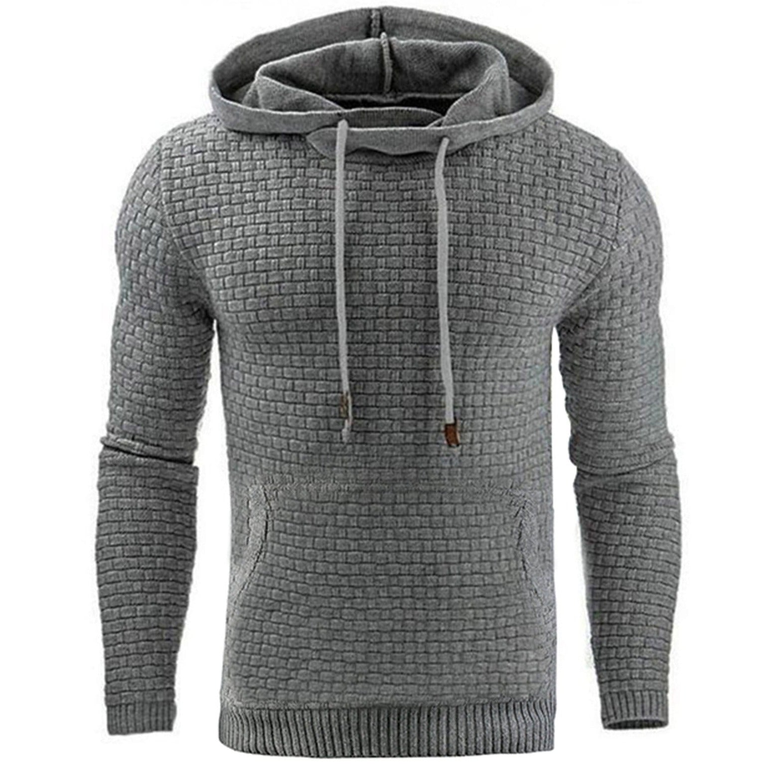 Moderne herre hoodie med hette og praktisk kengurulomme. Ideell for hverdagsbruk og en avslappet stil.