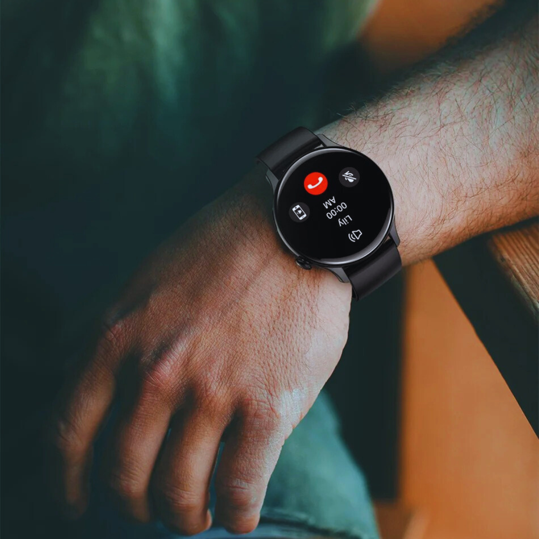 AMOLED smartklokke for kvinner med ladekabel. Komplett pakke for stil og helsesporing.