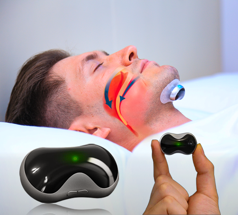 Ergonomisk anti-snorkemunnstykke designet for komfortabel søvn og effektiv reduksjon av snorking.