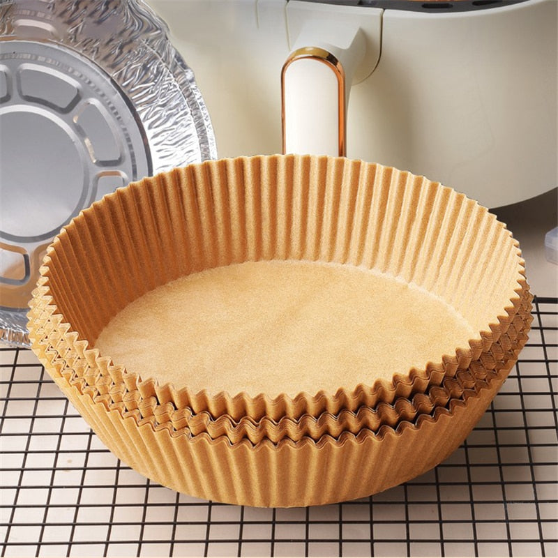 Non-stick bakepapir til allsidige airfryer-retter og enkel håndtering (50 stk.)