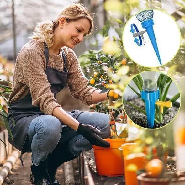 Intelligent automatisk vanning for alle planter. Dryppsystem for bekymringsfri plantepleie og ferievanning.