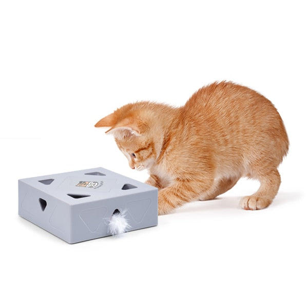 Smart, automatisk DIY fjærleke for kattunger og aktive katter, fremmer trening og lek.