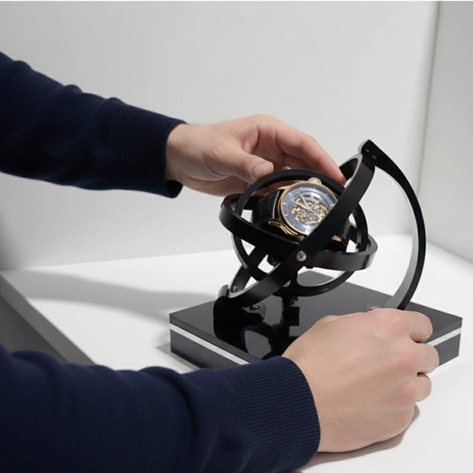 Designet for klokkesamlere: Automatisk klokke winder med stillegående funksjon og luksuriøs finish.
