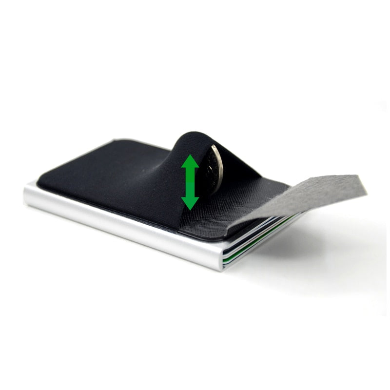 Smart RFID pop-up kortholder for menn med automatisk funksjon, moderne tilbehør.
