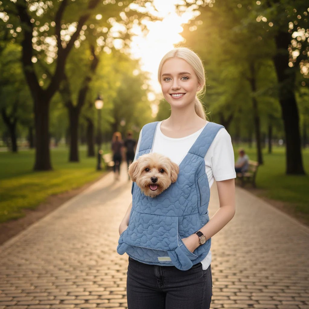 Komfortabel kjæledyrbærer for hund og katt; perfekt reiseprodukt med sikkerhetsfunksjoner.
