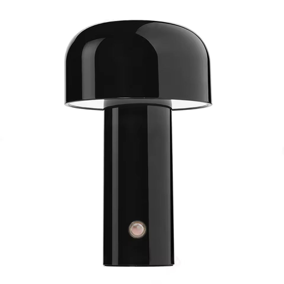 Bærbar LED-nattbordslampe med touchkontroll; moderne design for perfekt stemning på soverommet.