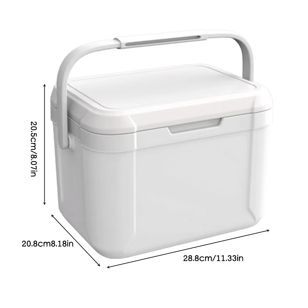 Allsidig 12V bærbar mini fryser/kjøleboks. Ideell bilkjøleskap for camping, reise og forsyninger.