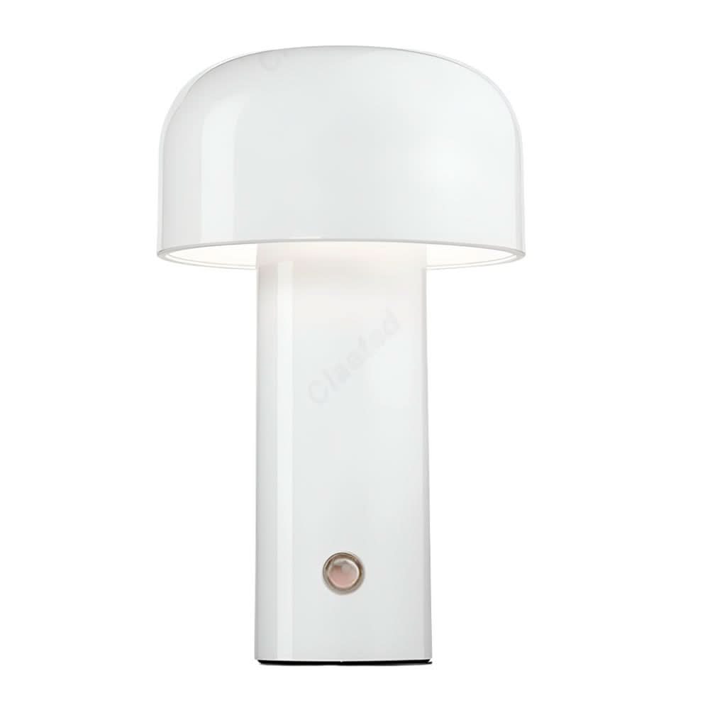 Stemningsfull bærbar nattbordslampe med dimbar LED og berøringskontroll. Skaper koselig lys.