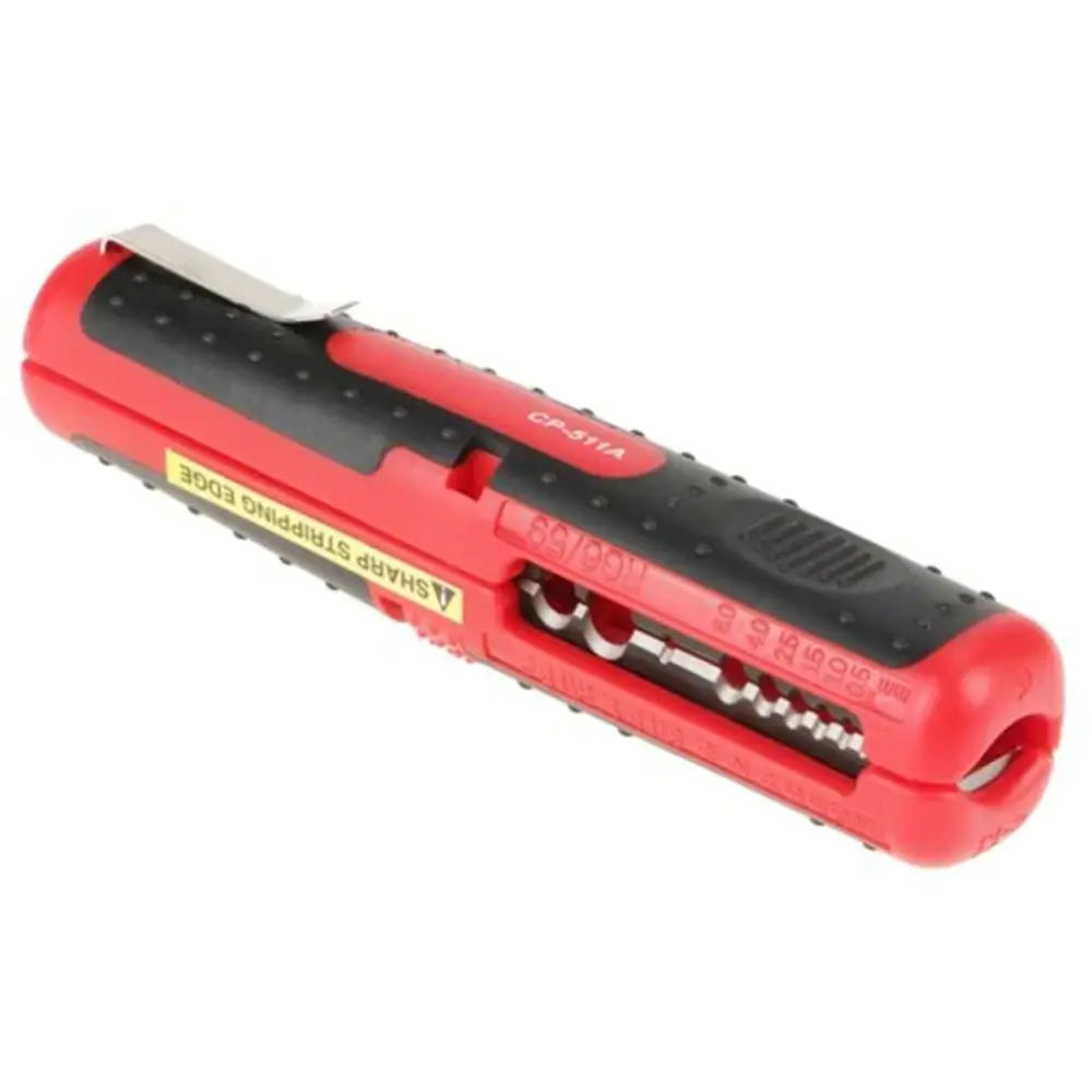 Profesjonell kabelstripper som sikrer skadefri fjerning av isolasjon. Optimaliserer arbeid med alle elektronikkabler.