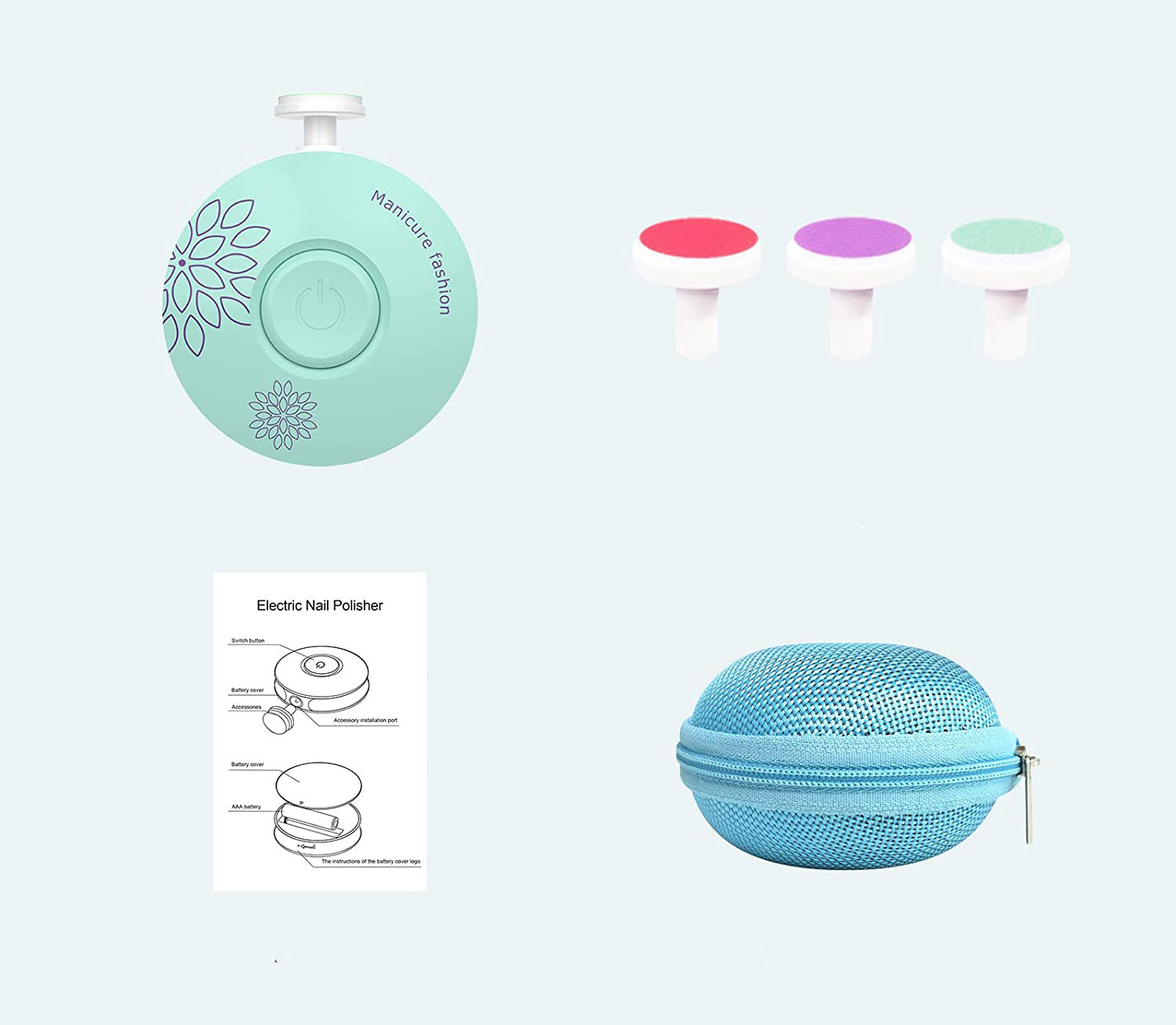 Elektrischer Baby-Nageltrimmer, schmerzfrei & einfach zu bedienen für Eltern bei der Kinderpflege.