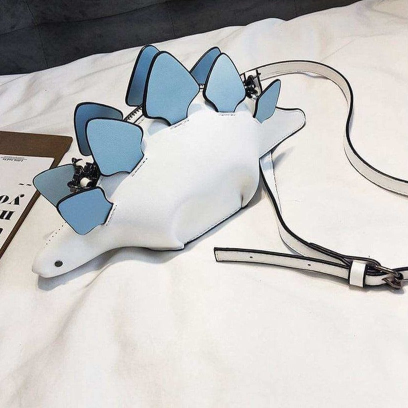 Barnas favoritt: Grønn 3D dinosaur crossbody-veske. Robust PU-lær, leken og moteriktig.