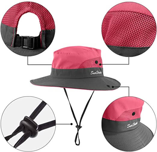 Presentasjon av myk UV-solhatt for barn, klar for sommerens utflukter.