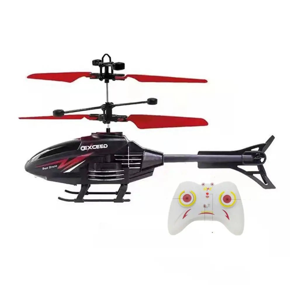 Ideell gave til barn: lettbetjent minihelikopter for timer med trygg innendørs flymoro.
