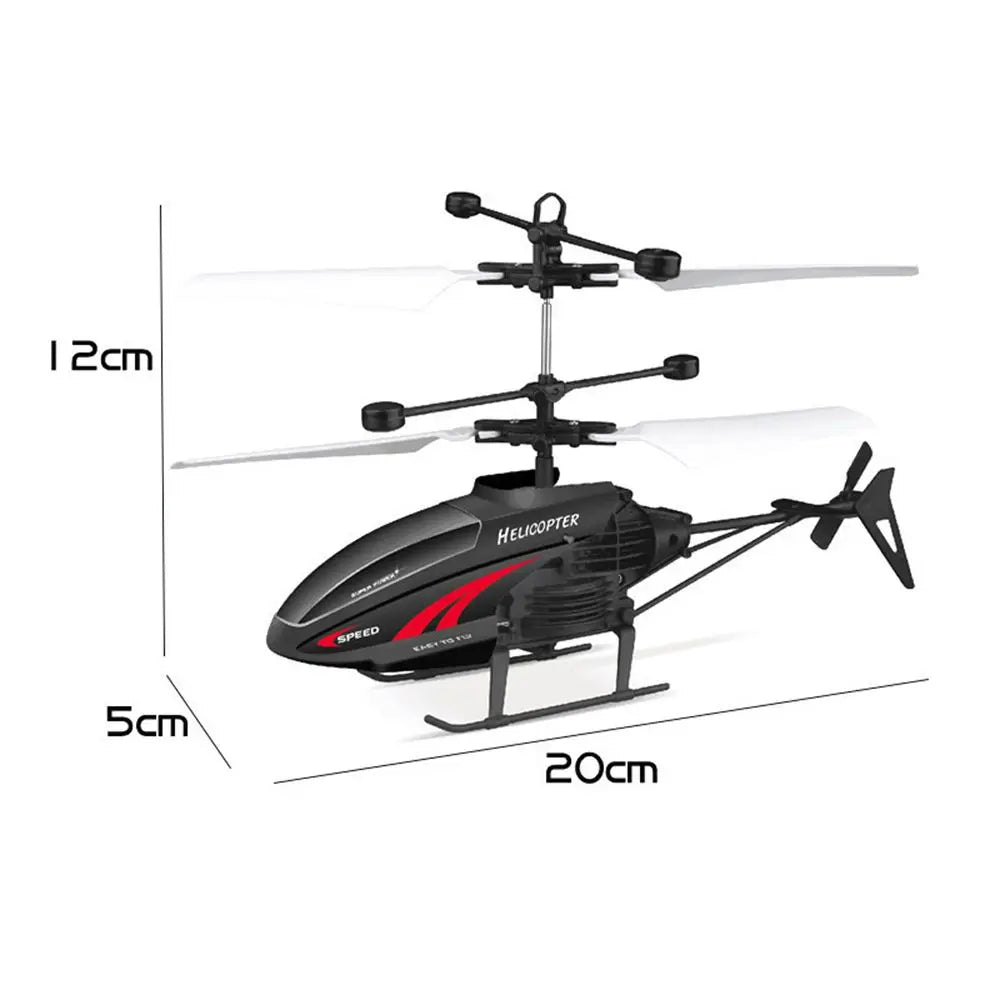 Barne minihelikopter: enkelt å fly innendørs for nybegynnere, designet for trygg lek.