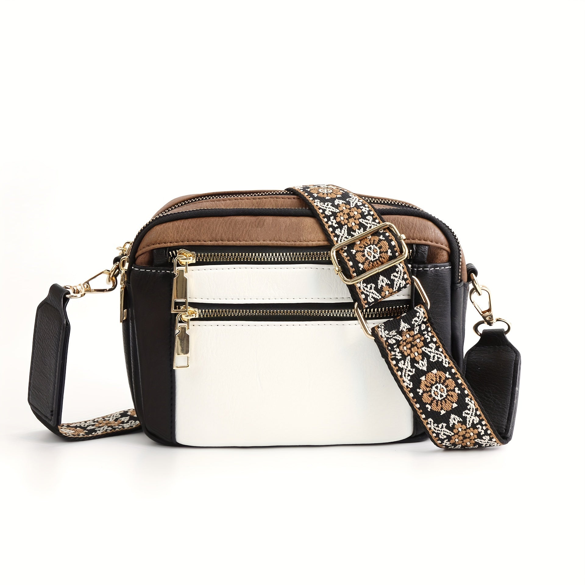 Unik bohemsk dameveske med intrikate detaljer. Justerbar stropp for komfortabel crossbody bruk og stil.