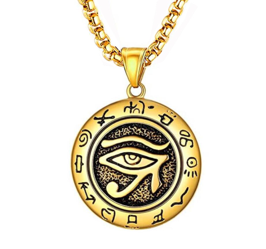 Kraftfullt Horus øye anheng, et mystisk egyptisk smykke til den moderne dame.
