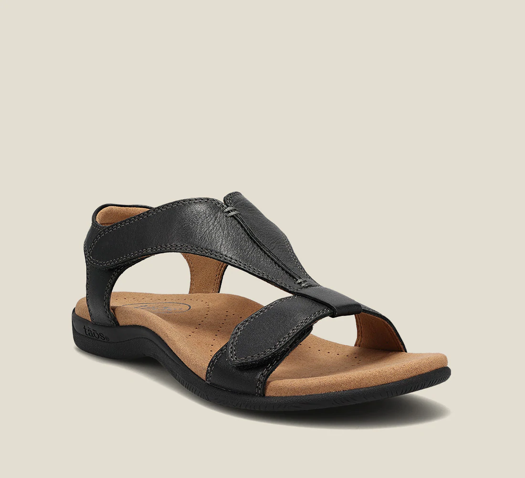 Ergonomiske dame sandaler for sommeren. Flate og støttende sko som avlaster fotsmerter og gir daglig komfort.