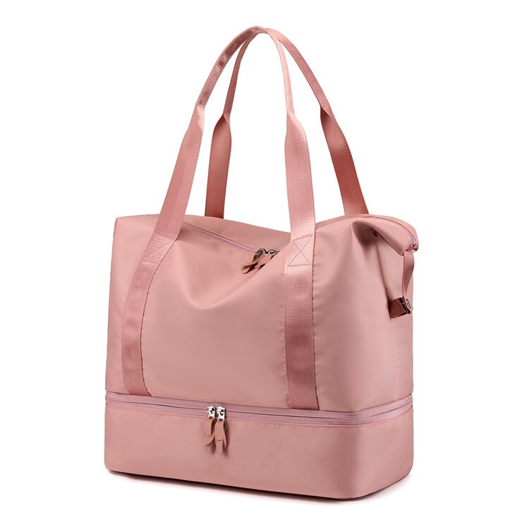 Vanntett sportsbag; robust og chic for damer, passer til trening og reiser.