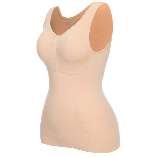 Slankende undertøy cami med sterk magekontroll og ryggstøtte for en flatterende look.