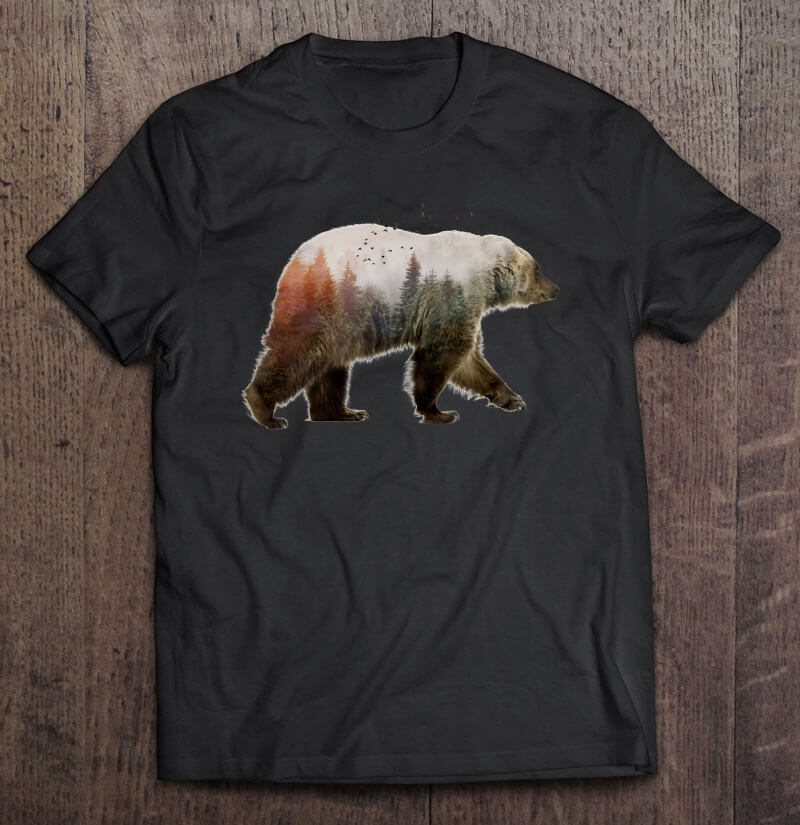 Behagelig dame t-skjorte med unikt bjørnedesign, perfekt for casual sommerlook.