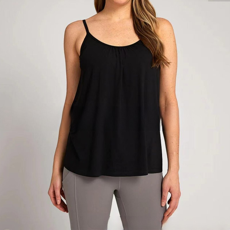 Enkel og elegant dame tanktopp med integrert BH. Komfortabelt undertøy som basisplagg.