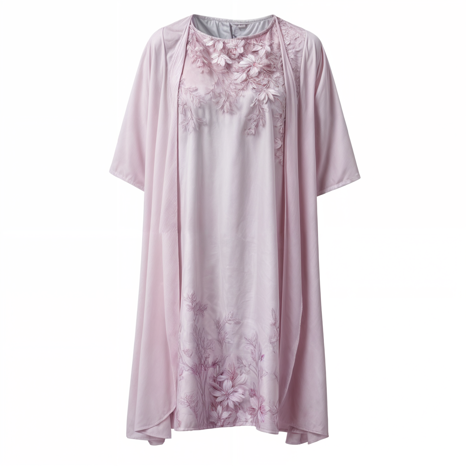 Vintage-inspirert fritidskjole for damer, blomstermønster, ermeløs, knelang