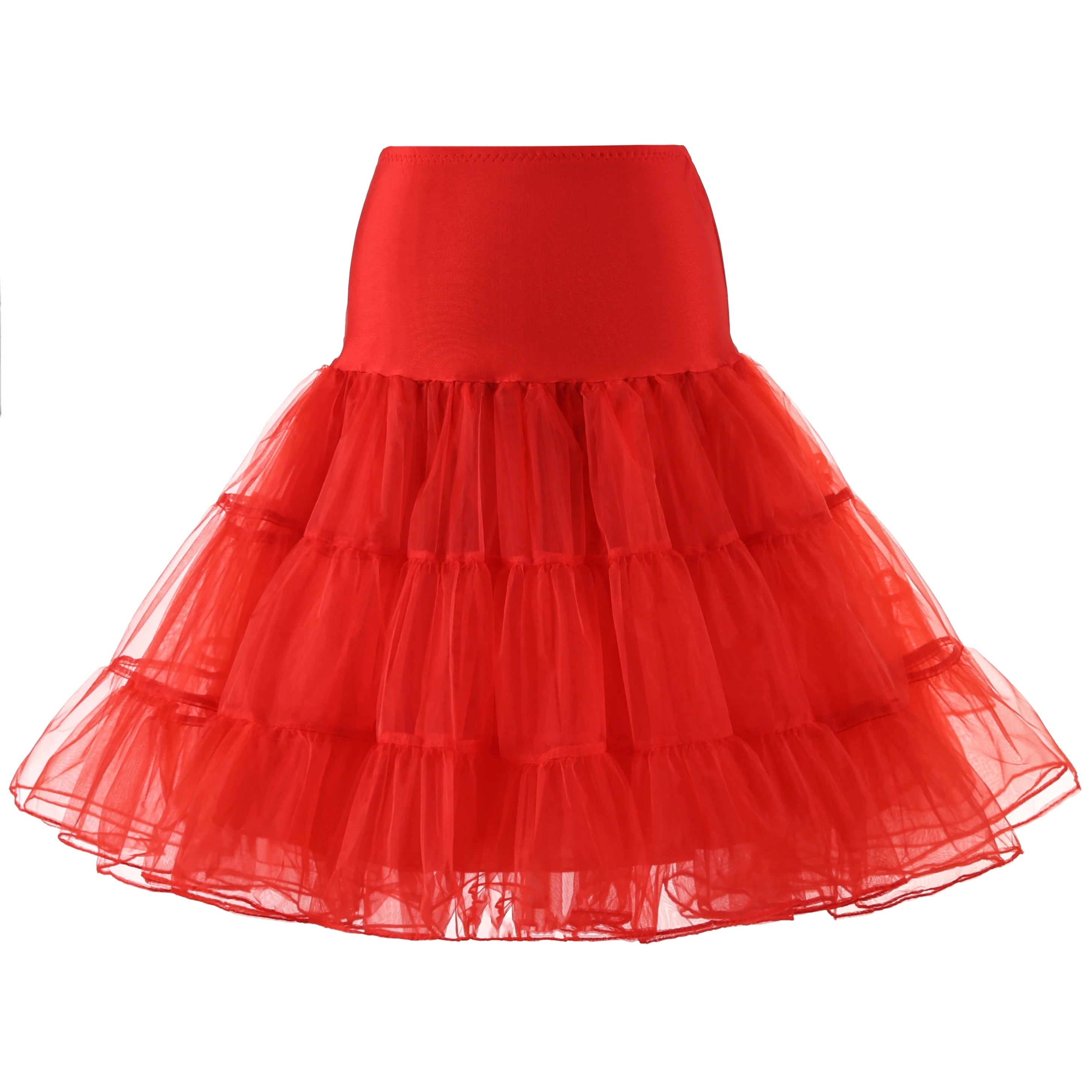 Dame tyllunderkjole i kremfarge, vintage look, ideell for retro mote