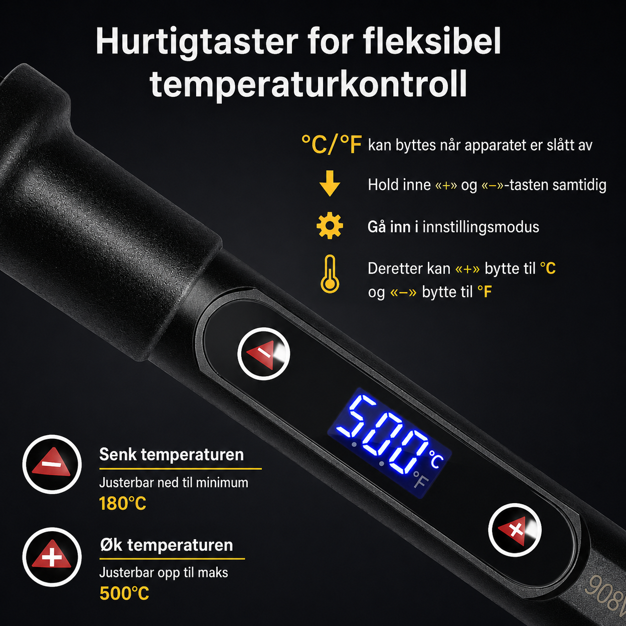 Graveringssett for Kreative DIY-prosjekter – Justerbar Temperatur