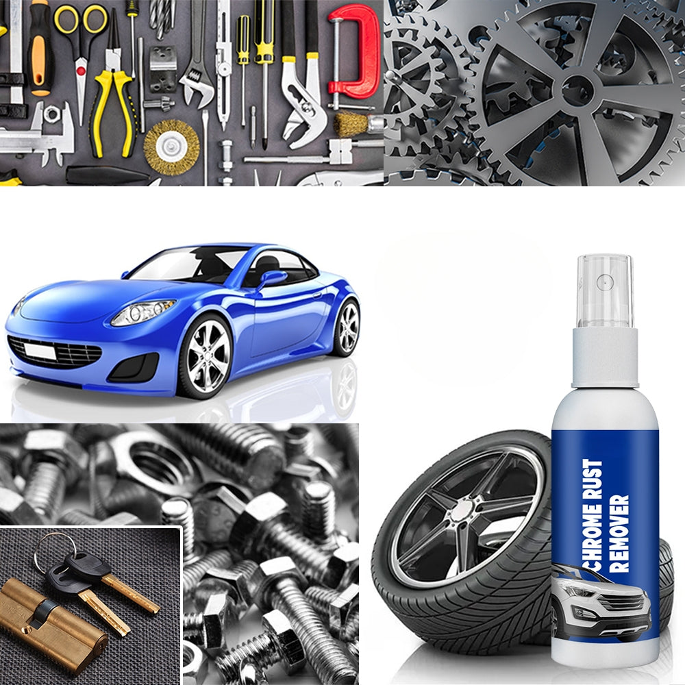 Universal rustfjerner for metallbeskyttelse; en effektiv spray for vedlikehold av ulike metalloverflater.