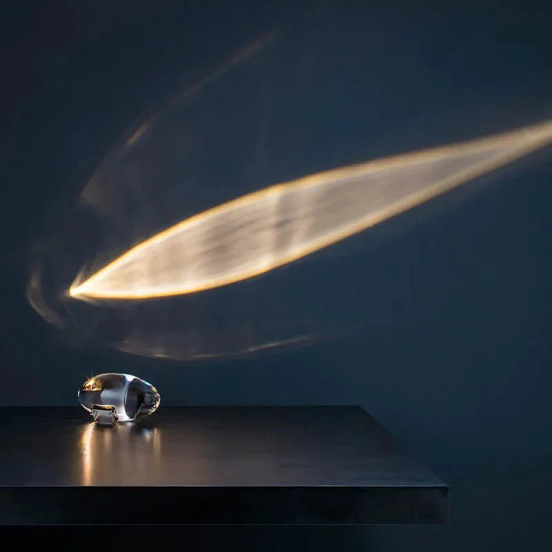 Fargeskiftende krystall bordlampe, perfekt LED-belysning og dekorasjon for å skape koselig atmosfære.