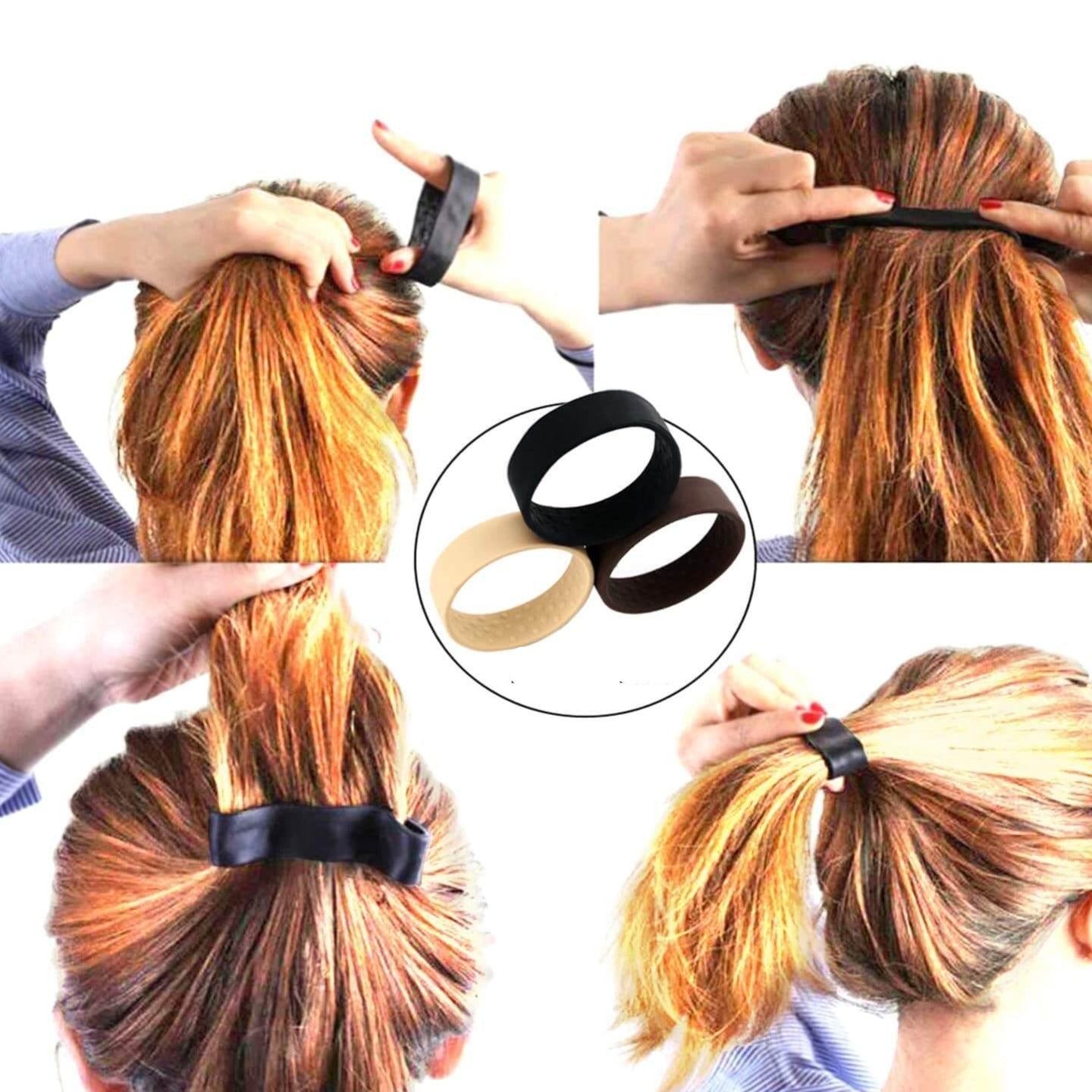Elastisk hårbånd for hestehaler, sikrer behagelig og holdbar frisyre med minimal anstrengelse.
