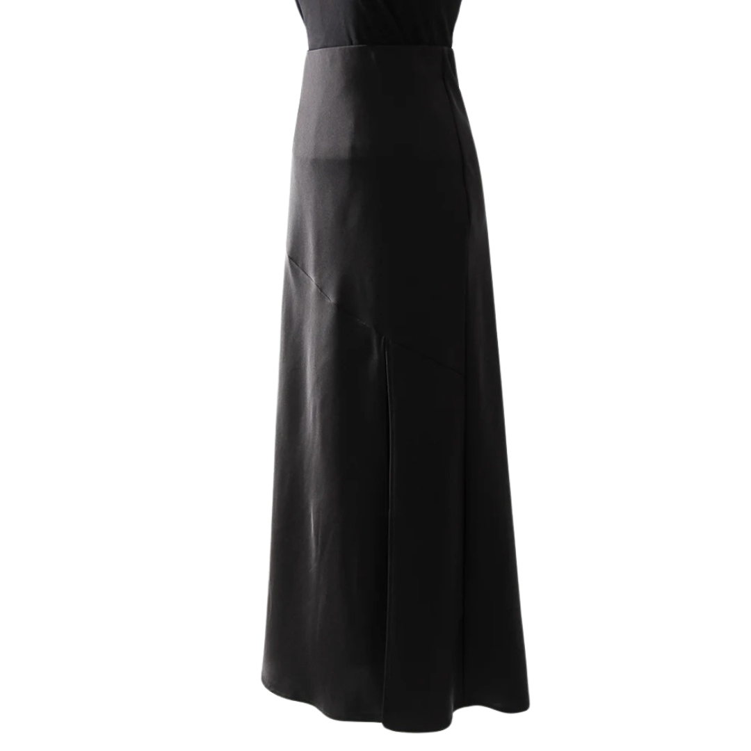 Stilfullt bodycon dameskjørt i svart. Elegant, kroppsnært design for en moderne og formell look.
