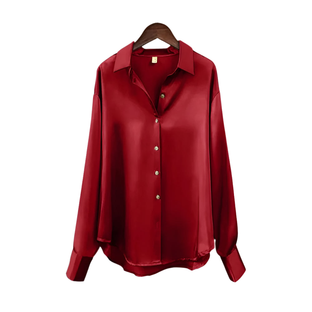 Stilfull damebluse med knapper, klassisk design og høy komfort. En tidløs favoritt for kvinner.