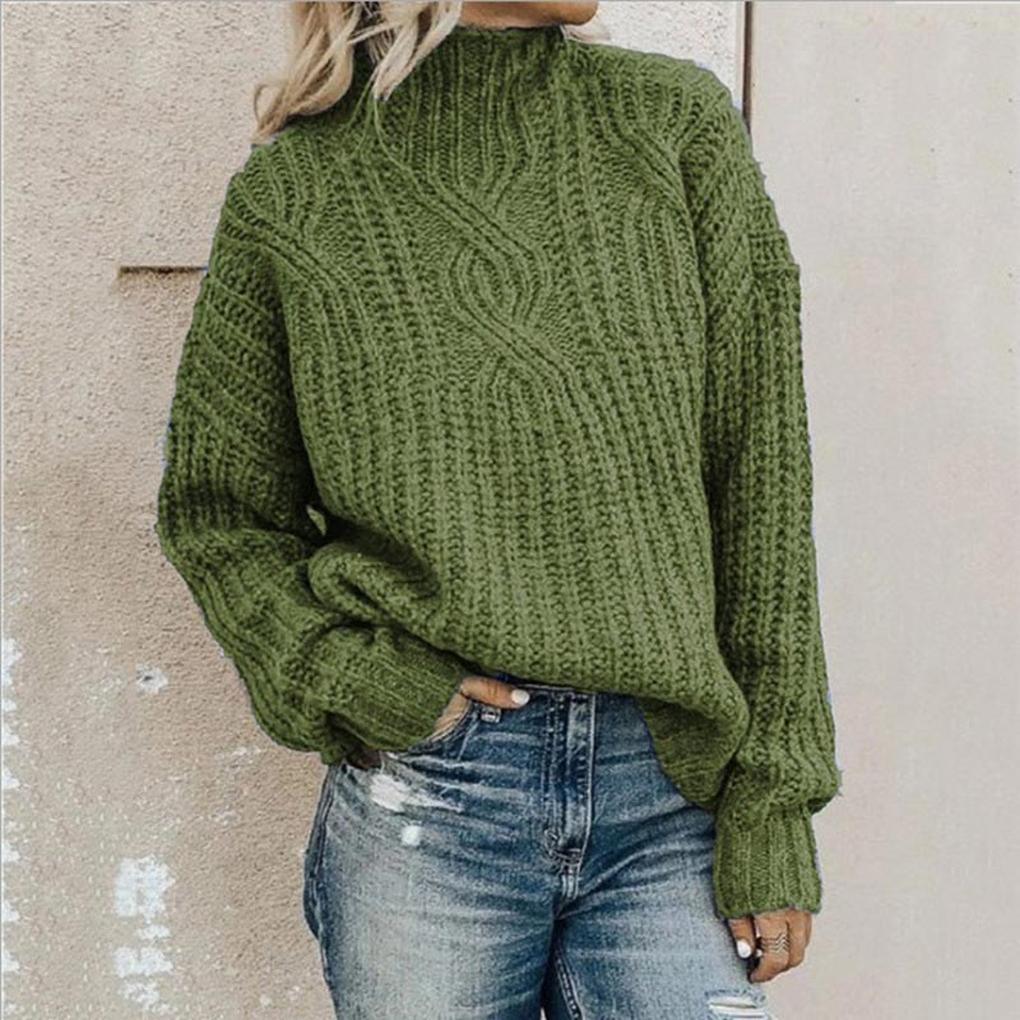 Komfortabel og allsidig strikkegenser for dame, ideell for fritid og elegant hverdag. Klassisk rundhals design.