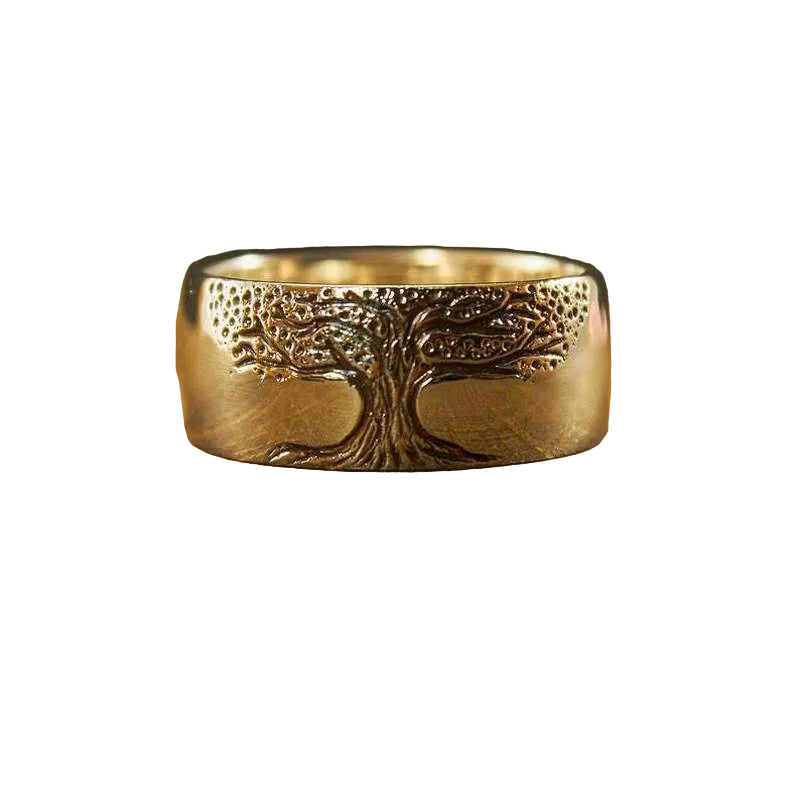 Elegant damering med Livets Tre design i sølv. Perfekt som symbolsk gave og stilig hverdagssmykke for kvinner.