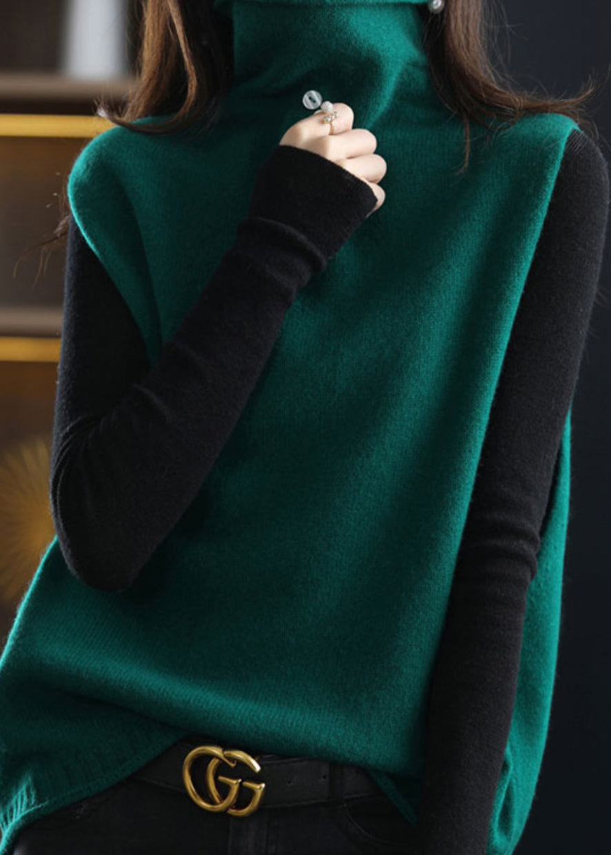 Gul ermeløs vest for kvinner, en allsidig og elegant topp som passer til enhver anledning.
