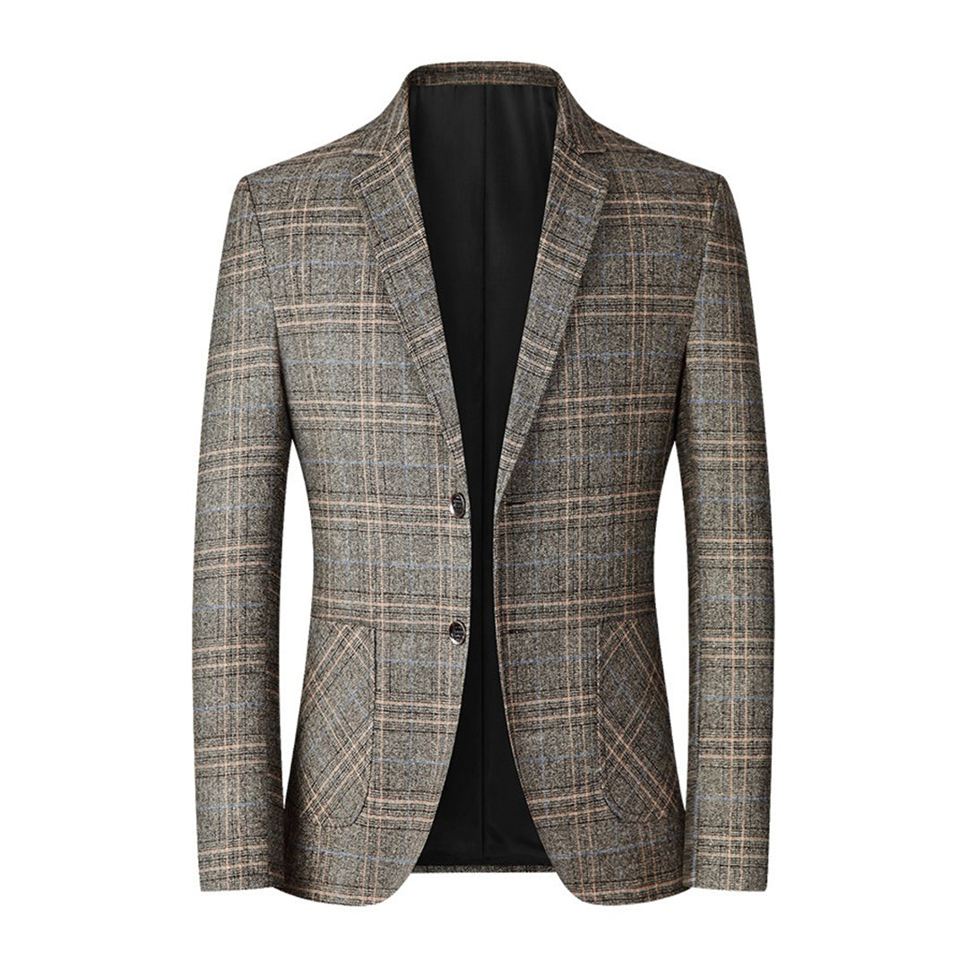 Stilig herreblazer med unikt broderi, ideell for fest, bryllup og formelle anledninger.