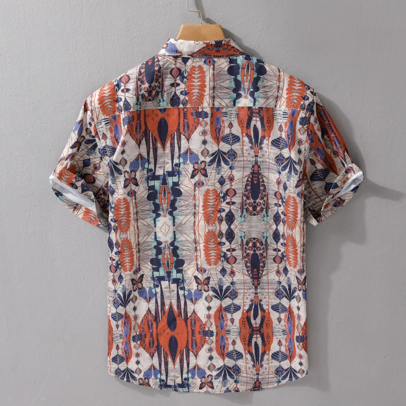 Allsidig herreskjorte med elegant stil, myk og komfortabel. Ideell for hverdag og sommer.