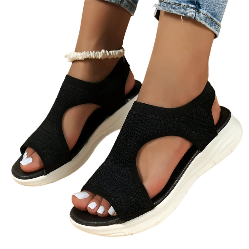 Elegant kilesandaler for kvinner med komfortabel platåsåle, perfekt sommersko.