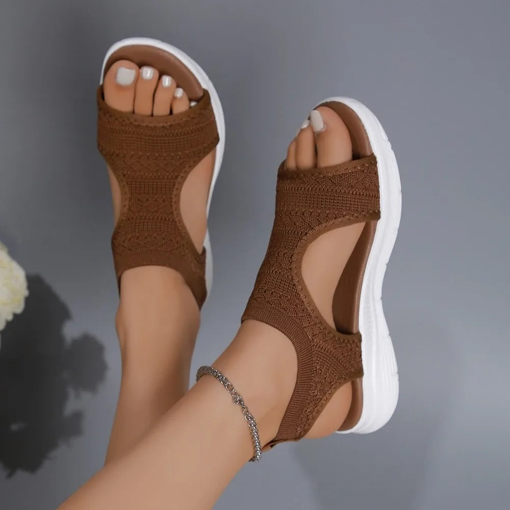 Casual damesandaler, komfortable slip-on kilesandaler for en lett sommerstil.