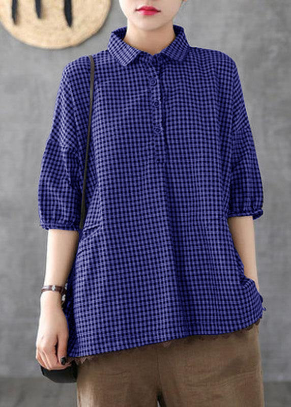 Kvinner kortermet bluse, elegant og komfortabel. Pustende stoff med løs passform for sommeren.