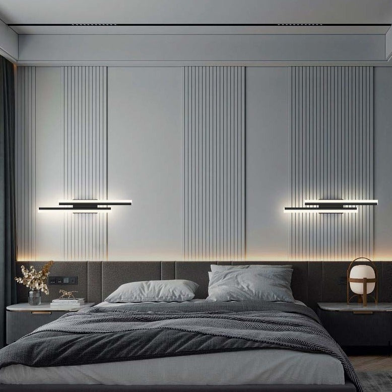Elegant og energieffektiv LED vegglampe, gir behagelig innendørs belysning.