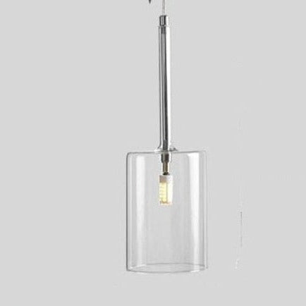 Elegant belysning, moderne glass taklampe designet for spisebord og stemning.