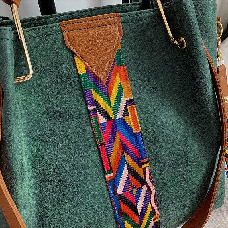 Moderne toteveske i PU-skinn. Stilfull, funksjonell håndveske for damer, perfekt for reise.