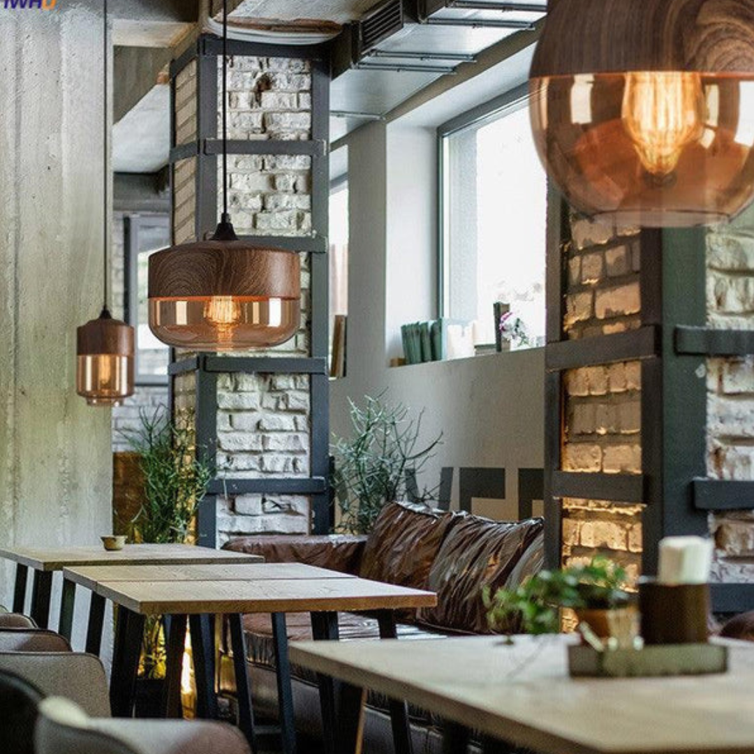 Moderne innendørs belysning: en elegant taklampe i nordisk stil, enkel å montere.