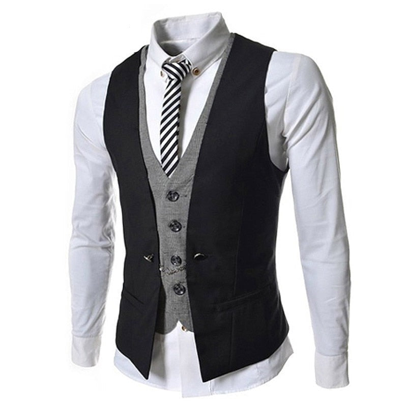 Elegant slim fit dressvest for menn. Perfekt for formelle anledninger, business eller bryllup.